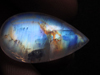 Trully Awesome Perfect Matching Pair - Rainbow Moonstone - Heart Shape Briolett Gorgeous Blue Flashy Fire Huge Size 27x27 mm